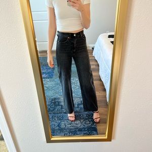 Levi’s High rise Ribcage Wide Leg Jeans